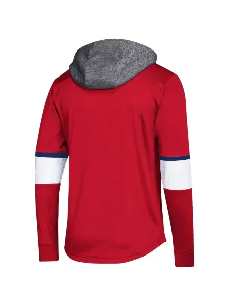 Tricou polo Adidas tricotate cu imagine fără mâneci alb