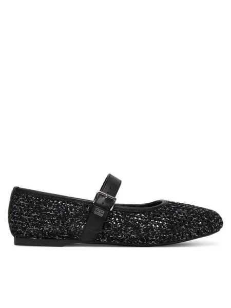 Tommy Jeans Balerini Tjw Knitted Ballerina Negru alb