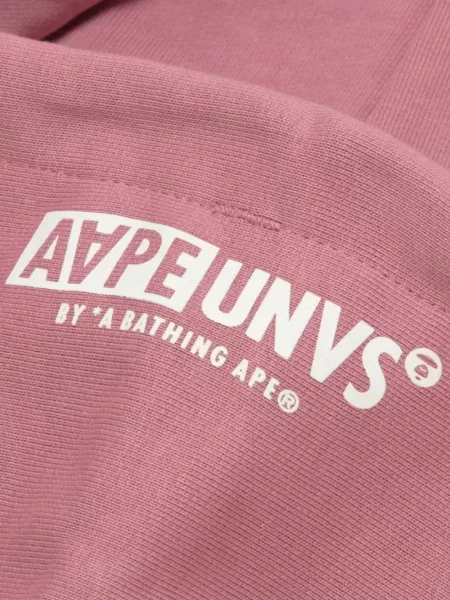 Hanorac cu glugă Aape By A Bathing Ape cu imagine roz