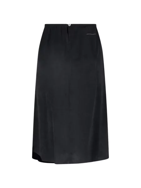 Fustă midi Mm6 Maison Margiela cu imagine negru