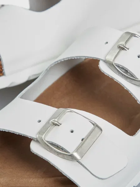 Кожаные шлепанцы Prpy белые