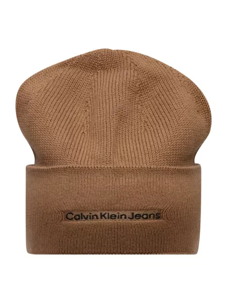 Calvin Klein Căciulă Inst Embro Bej negru