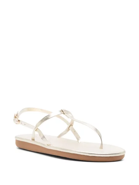 Iš natūralios odos stringai Ancient Greek Sandals auksinė
