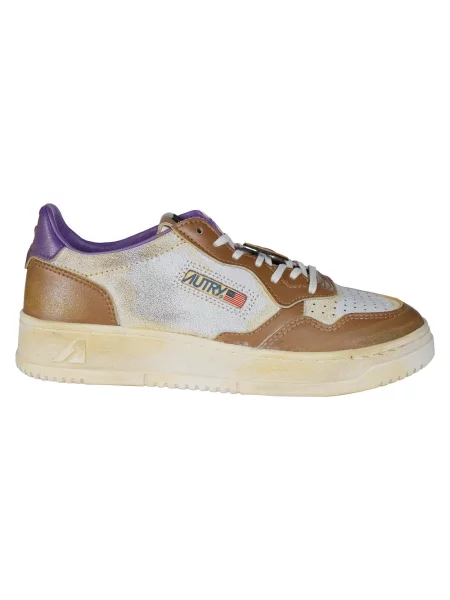 Sneakersy Autry skórzane brązowe