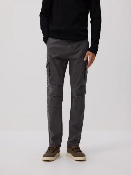 Брюки карго Reserved серые