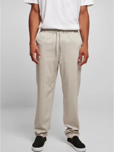 Urban Classics Pantaloni gri deschis maro