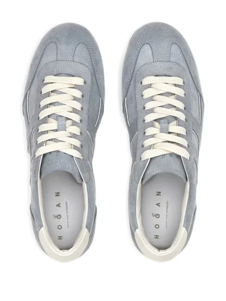 Sneakerși Hogan din piele de căprioară albastru