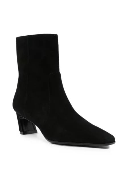 Cizme scurte Stuart Weitzman din piele de căprioară negru
