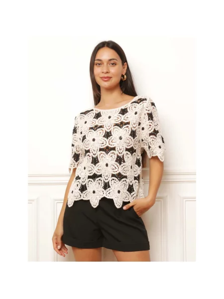 Top La Modeuse negru