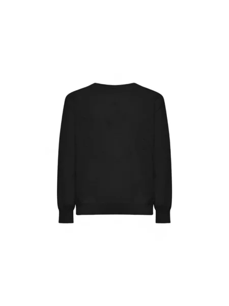Bluza John Richmond wełniana z nadrukiem czarna