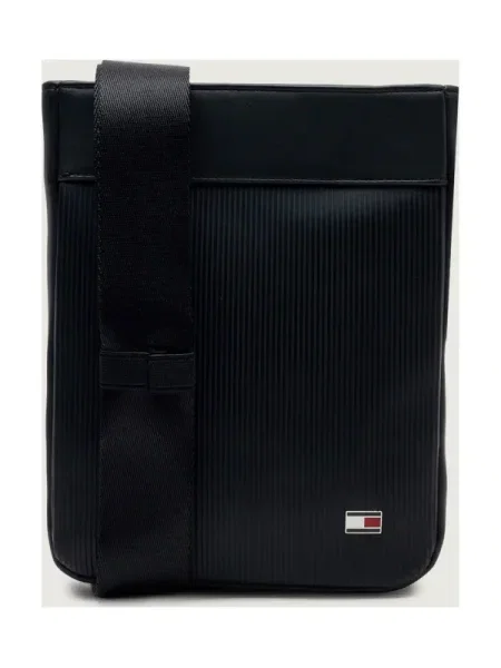 Geantă crossover Tommy Hilfiger Th Flag Mini Crossover negru