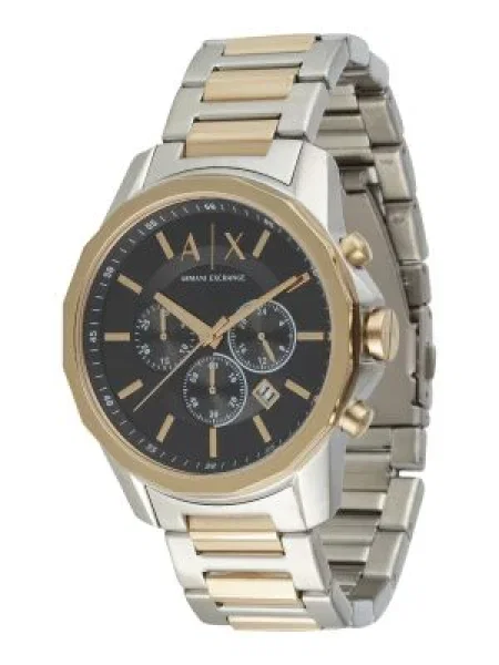 ARMANI EXCHANGE Ceas analogic auriu / negru / argintiu alb