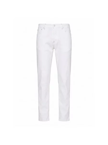 Jeansy Kiton z logo białe