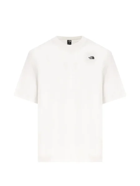 Tricou The North Face cu broderie alb