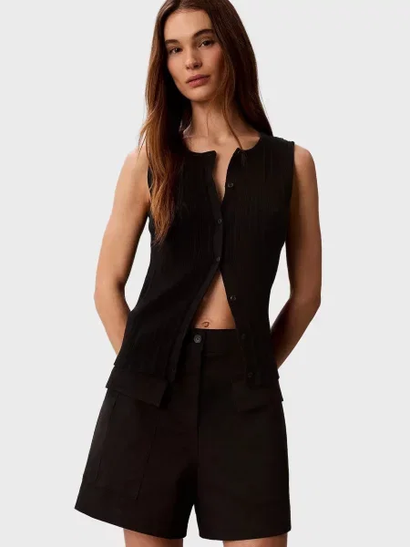 Джинсові шорти Calvin Klein Jeans чорні