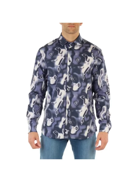 Koszula Trussardi casual niebieska