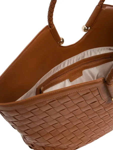 Geantă Twinset țesută maro