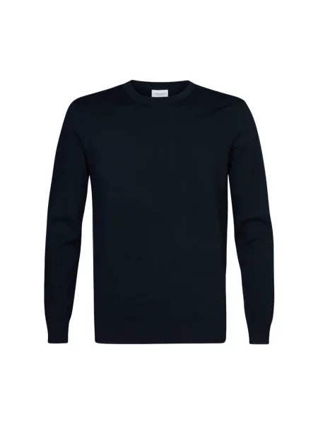 Profuomo Swetry Mężczyzna M Round-neck Knitwear niebieski