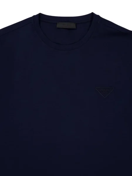 Tricou Prada cu decolteu rotund albastru