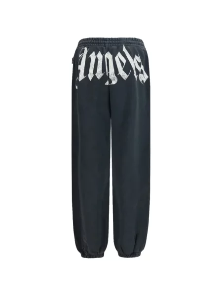 Pantaloni Palm Angels cu imagine alergare negru