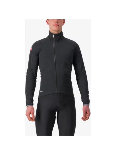 Kurtka Castelli Gavia Lite Rosso Corsa GORE-TEX w głębokiej czerni M czarna