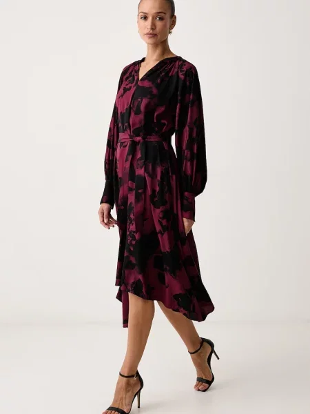 Karl Lagerfeld rochie evazată din vâscoză