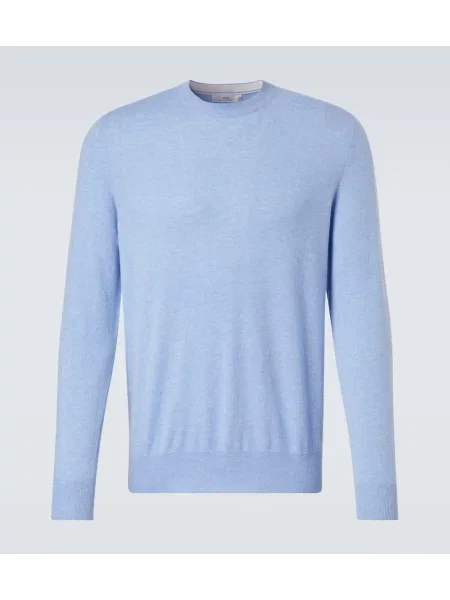 Pulover Arch4 din cașmir albastru