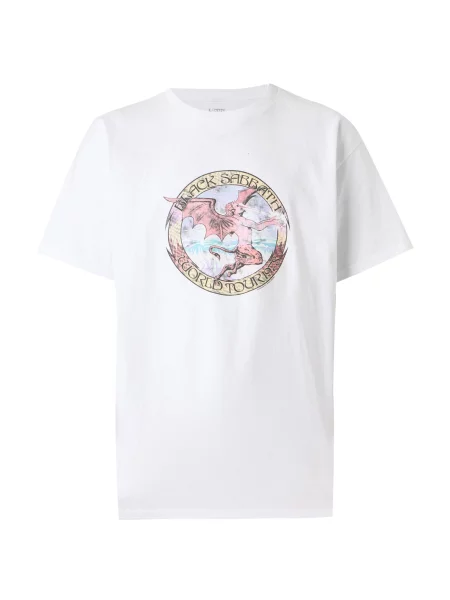 VANS Tricou Black Sabbath Obi galben deschis / mov prună / negru alb