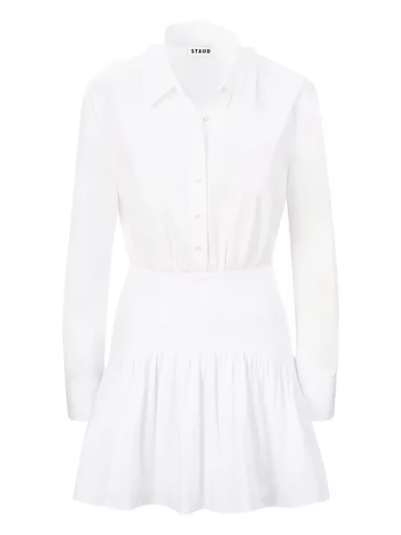 Mała mały sukienka mini Staud garniturowa biała