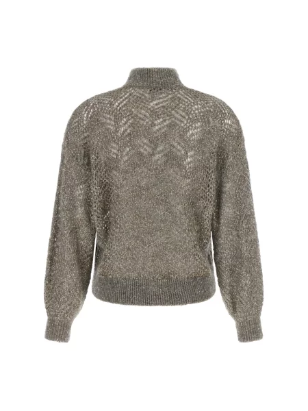 Sweter Brunello Cucinelli szary