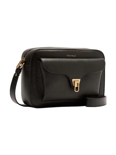 Torebka crossbody Coccinelle skórzana czarna
