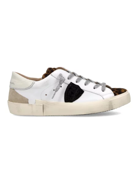 Sneakersy Philippe Model skórzane do tenisa białe