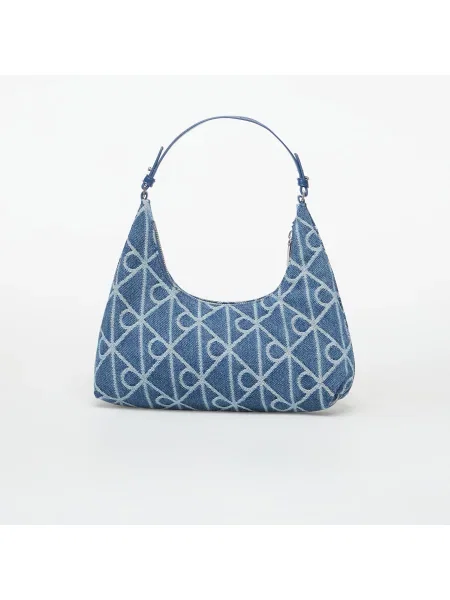 Calvin Klein Geantă de umăr denim / alb albastru