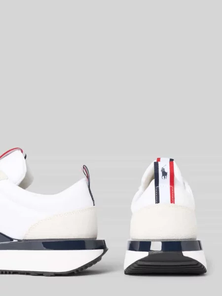 Sneakersy z detalami z logo Polo Ralph Lauren białe