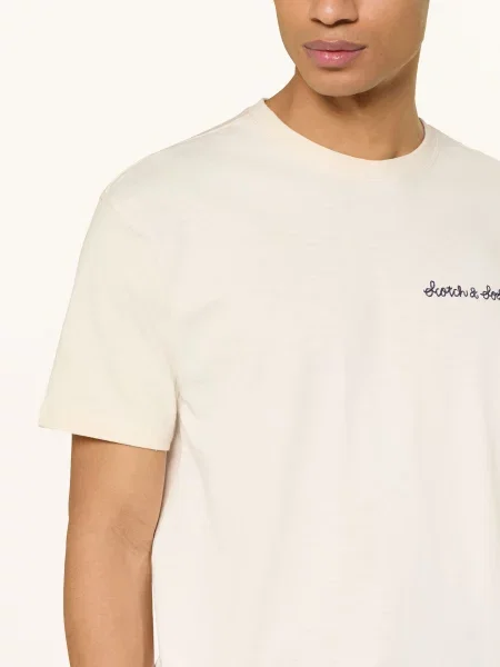 Scotch & Soda Tričko krémová / tmavě modrá