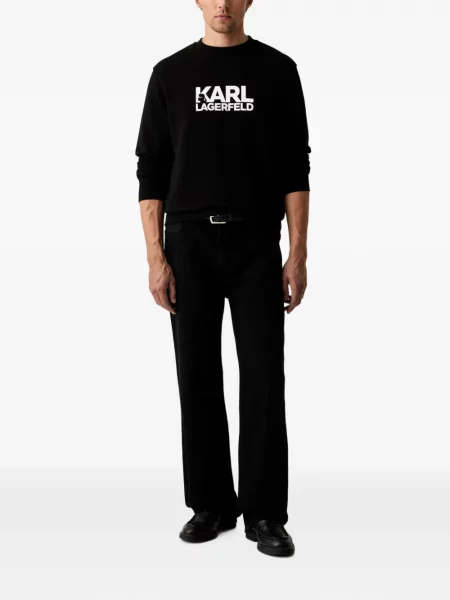 Pulover Karl Lagerfeld cu imagine negru