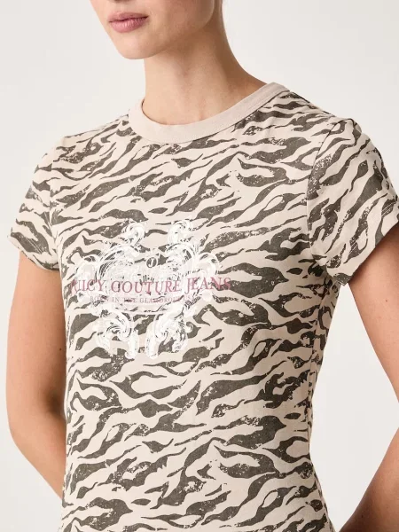 Juicy Couture Póló / sötétzöld bézs