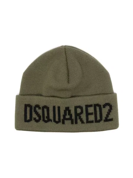 Czapka Dsquared2 z logo zielona