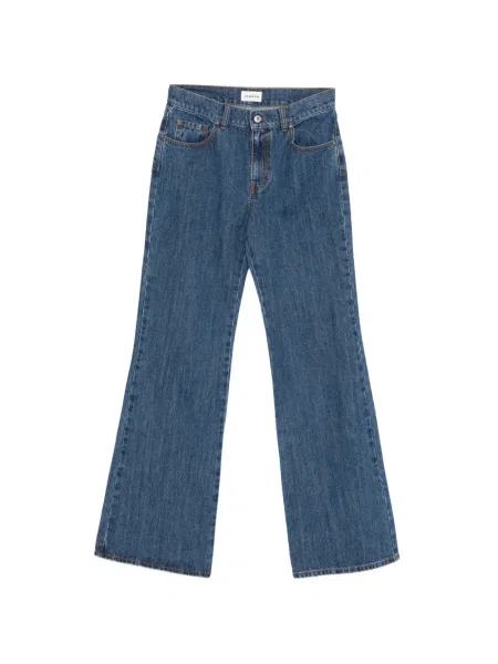 Blugi evazați P.a.r.o.s.h. cu 5 buzunare albastru