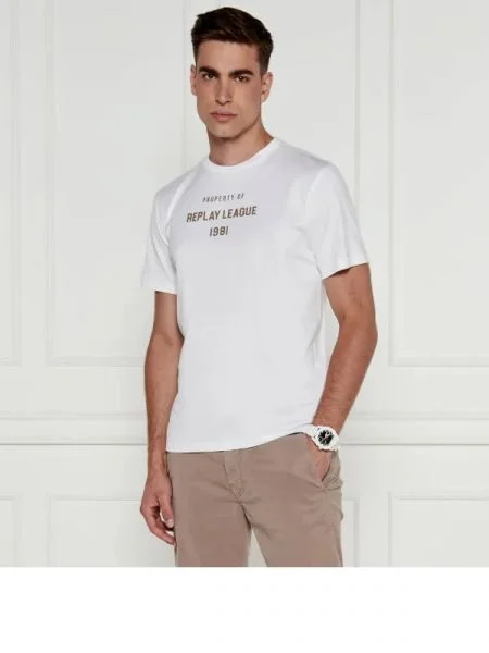 Replay Tricou alb
