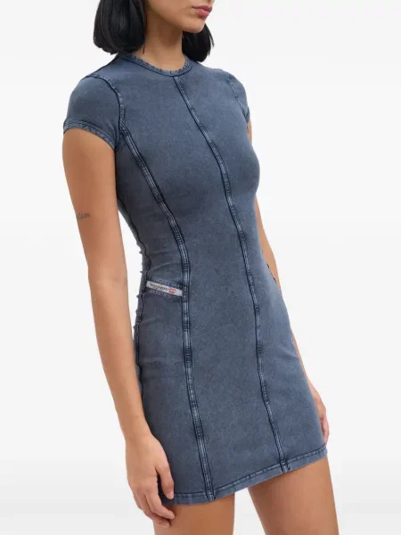 Мини рокля Diesel синьо