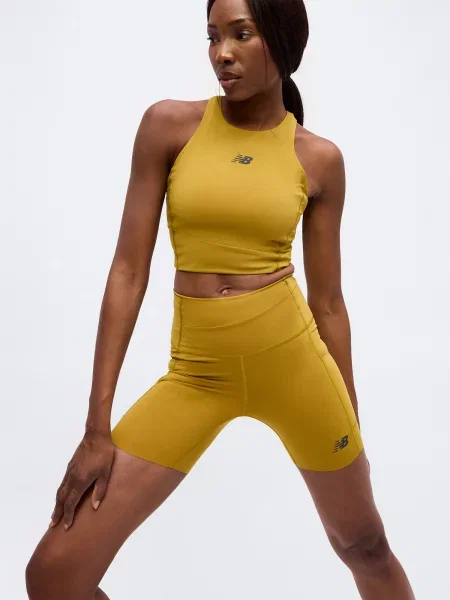 New balance Športový top RC Elite šafránová sivá