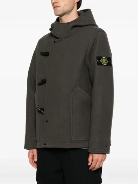 Palton Stone Island cu strasuri gri