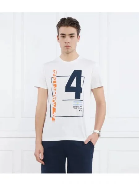 La Martina Tricou alb