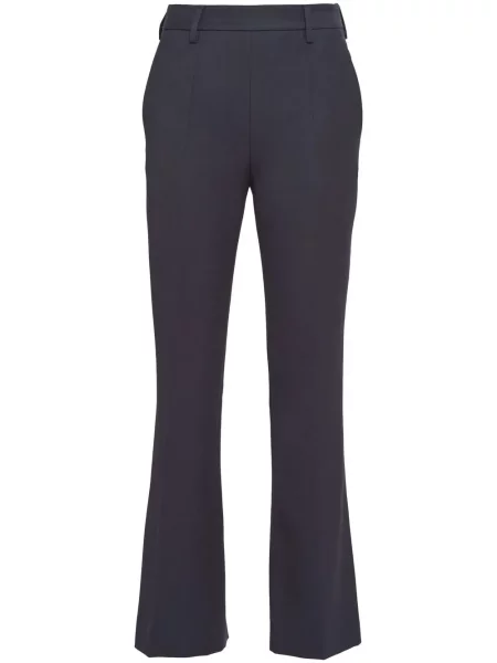 Pantaloni Prada de lână albastru