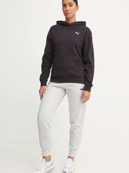 Puma Bombažen pulover črna