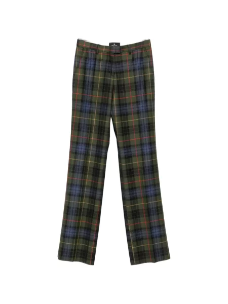 Pantaloni Etro în carouri verde
