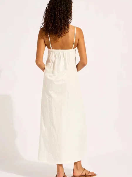 Seafolly rochie de plajă pentru femei Gathered Strap bej