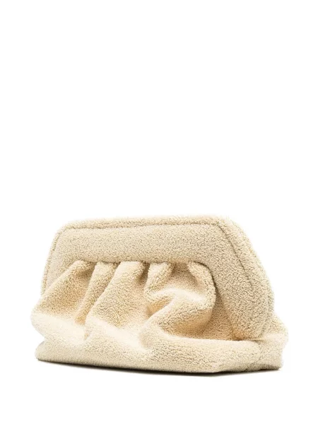 Psaníčko Themoirè s kožíškem žluté