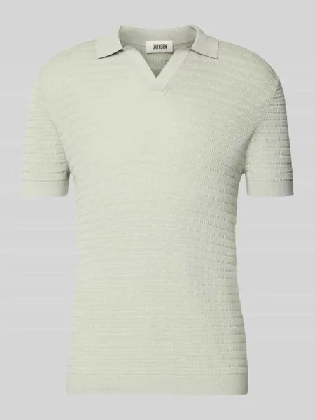 Koszulka polo z dzianiny o kroju slim fit z fakturowanym wzorem model BRAIAN' Drykorn